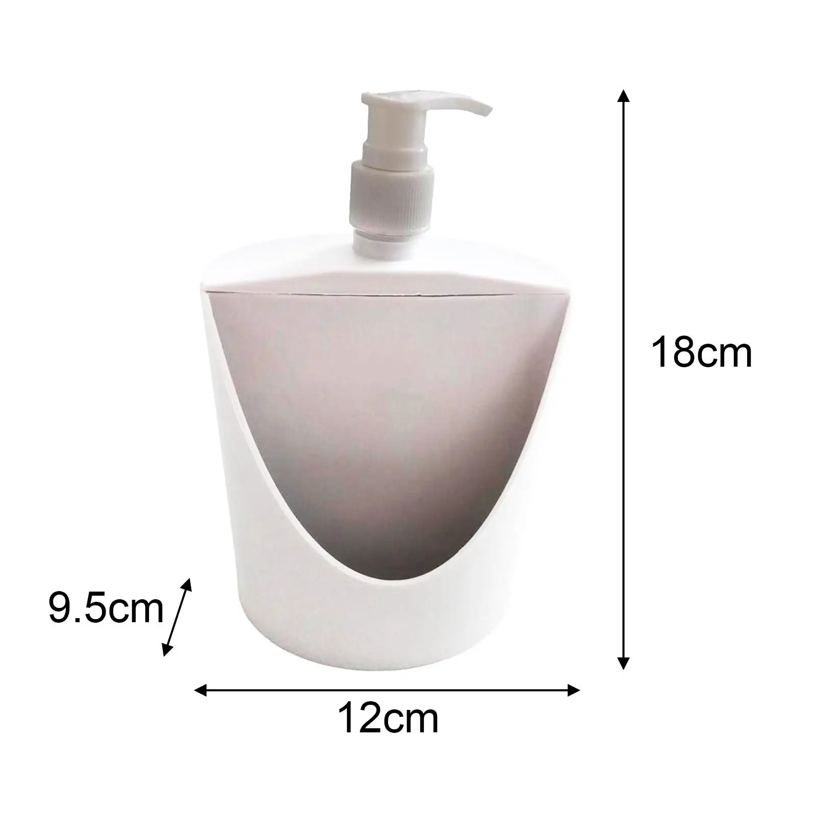 Soap Pump Sponge Holder Dishwashing Container Container 500ml Hand Soap Pump Bottle 2 in 1 Soap Dispensing for Home Bathroom Bar