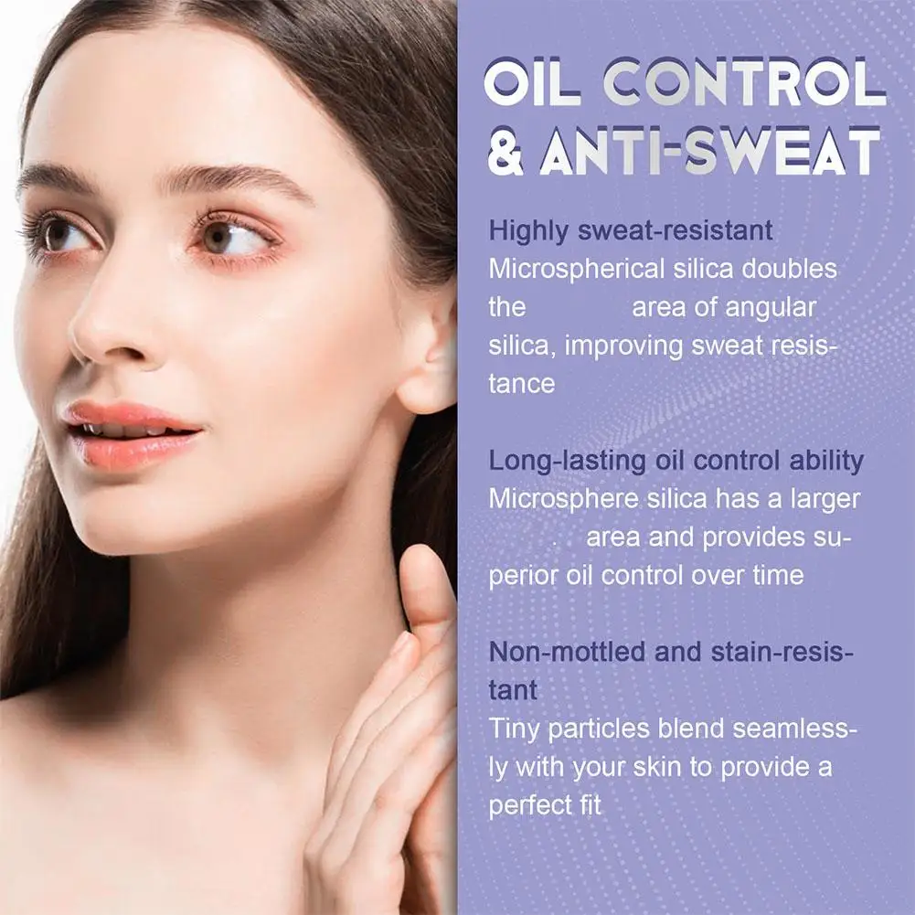 Lavender Makeup Setting Powder Puff Oil Control Smooth Even Complexion Blurring Effect Soft Finishing