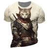 Samurai Warrior Cat T-Shirts 4