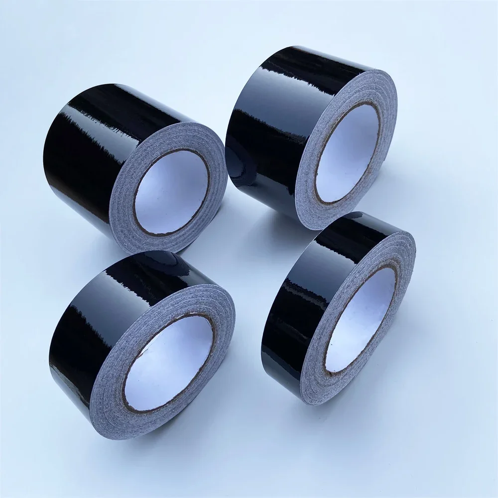 Glossy Black Window Trim Film Self Adhesive Vinyl Stripe Vinyl Tape For Car Interior Hood Roof car window trim film 3/5/7/10CM