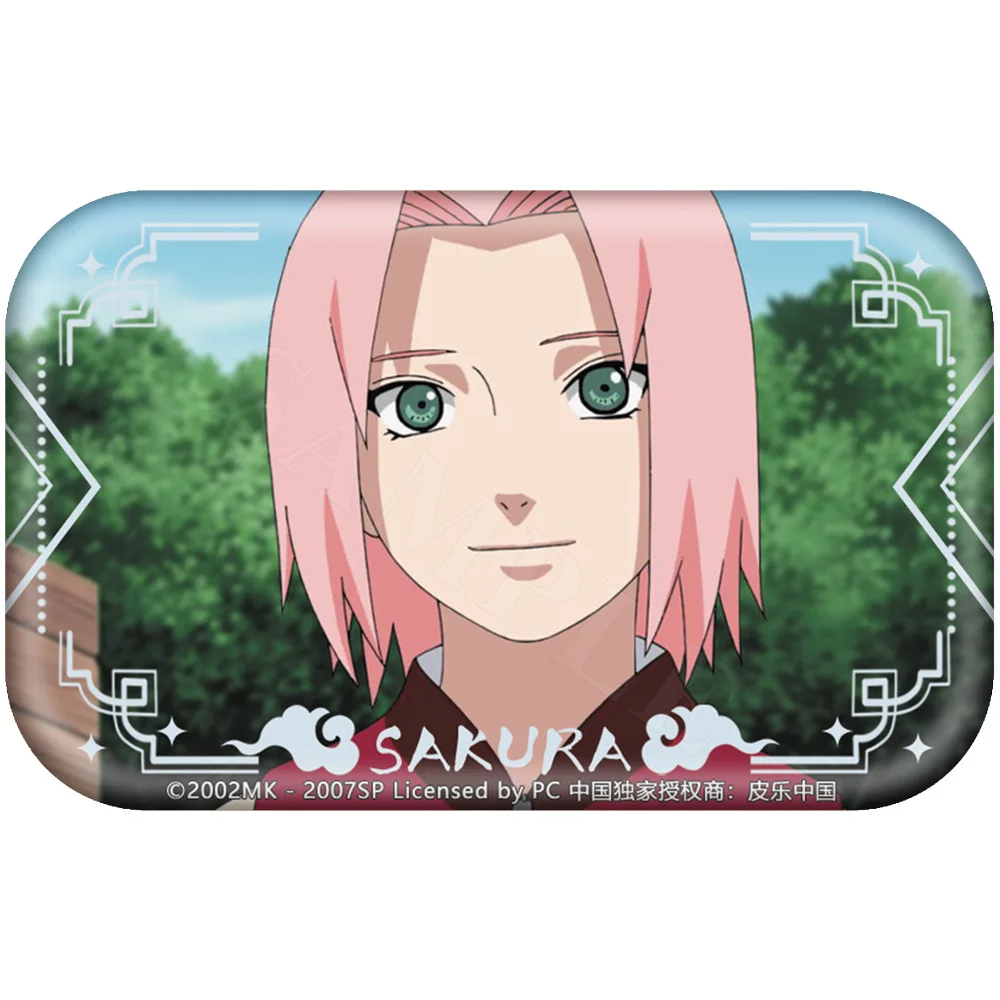 Officially Licensed Naruto Character Cosplay Square Badge