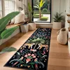 Carpet for Living Room Beige Botanical Jungle Tiger Print Rug Soft Non-Slip Machine Washable Floor Mat Hallway Bedroom Alfombra 2