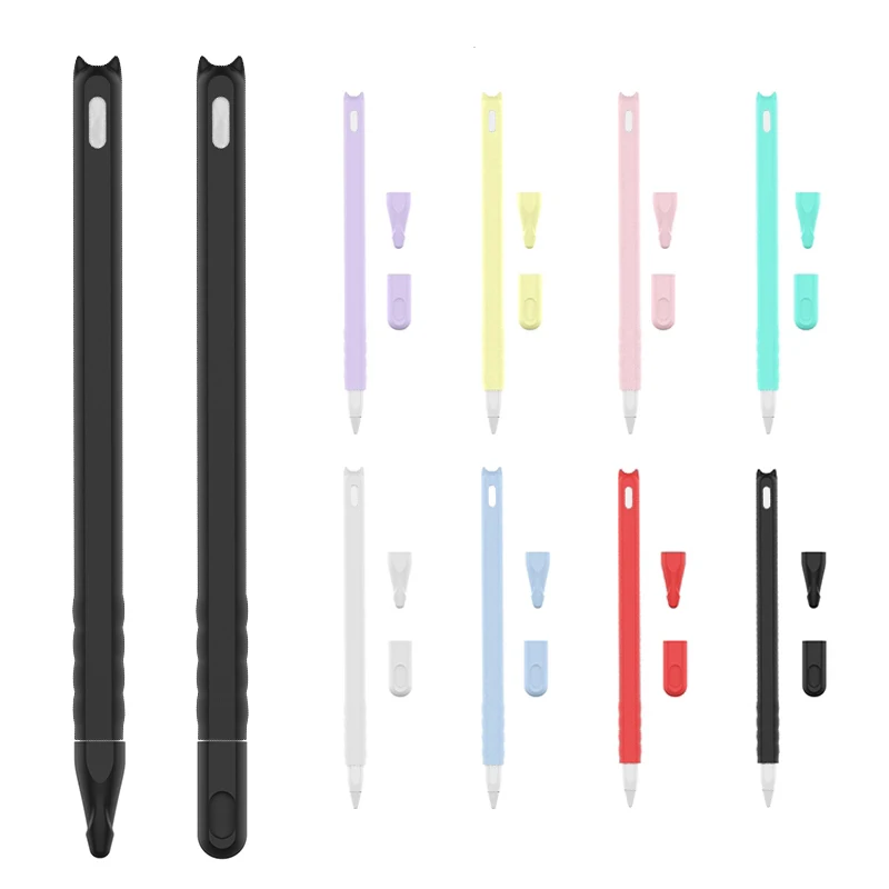 

Cute Cat Ear Soft Silicone Protective Case for Apple Pencil 2nd generation Case for pencil 2 Skin nib Cover Accessorie Anti drop