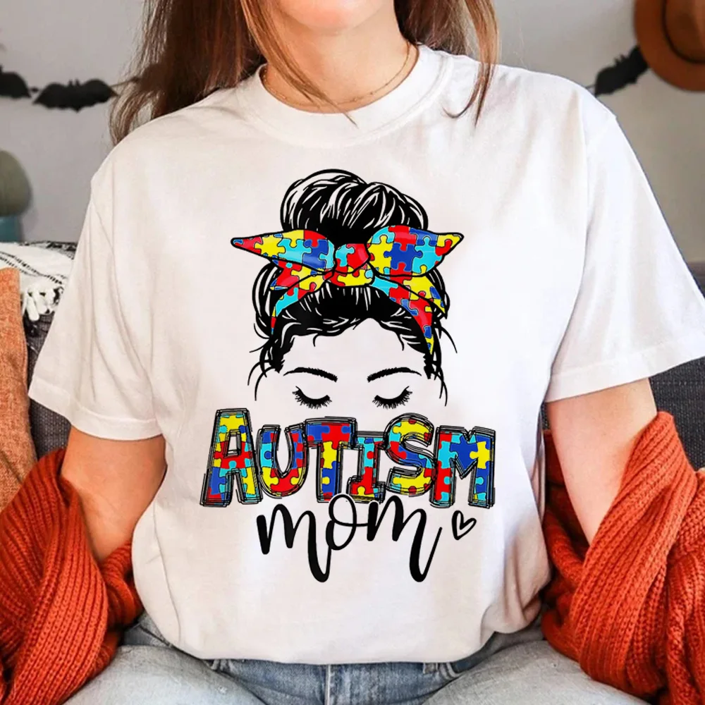 

Autism top women comic summer streetwear t shirt female comic clothes