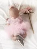 Dollbling Baby Girl Leopard Design  Luxury Crown Jewelry Diamond Bling Ballerina Shoes First Communion Outfit Nursery Decoration 6