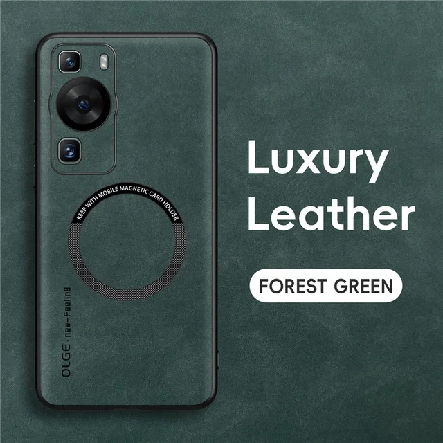 Luxurious Sheepskin Magnetic Leather Phone Case with MagSafe Compatibility