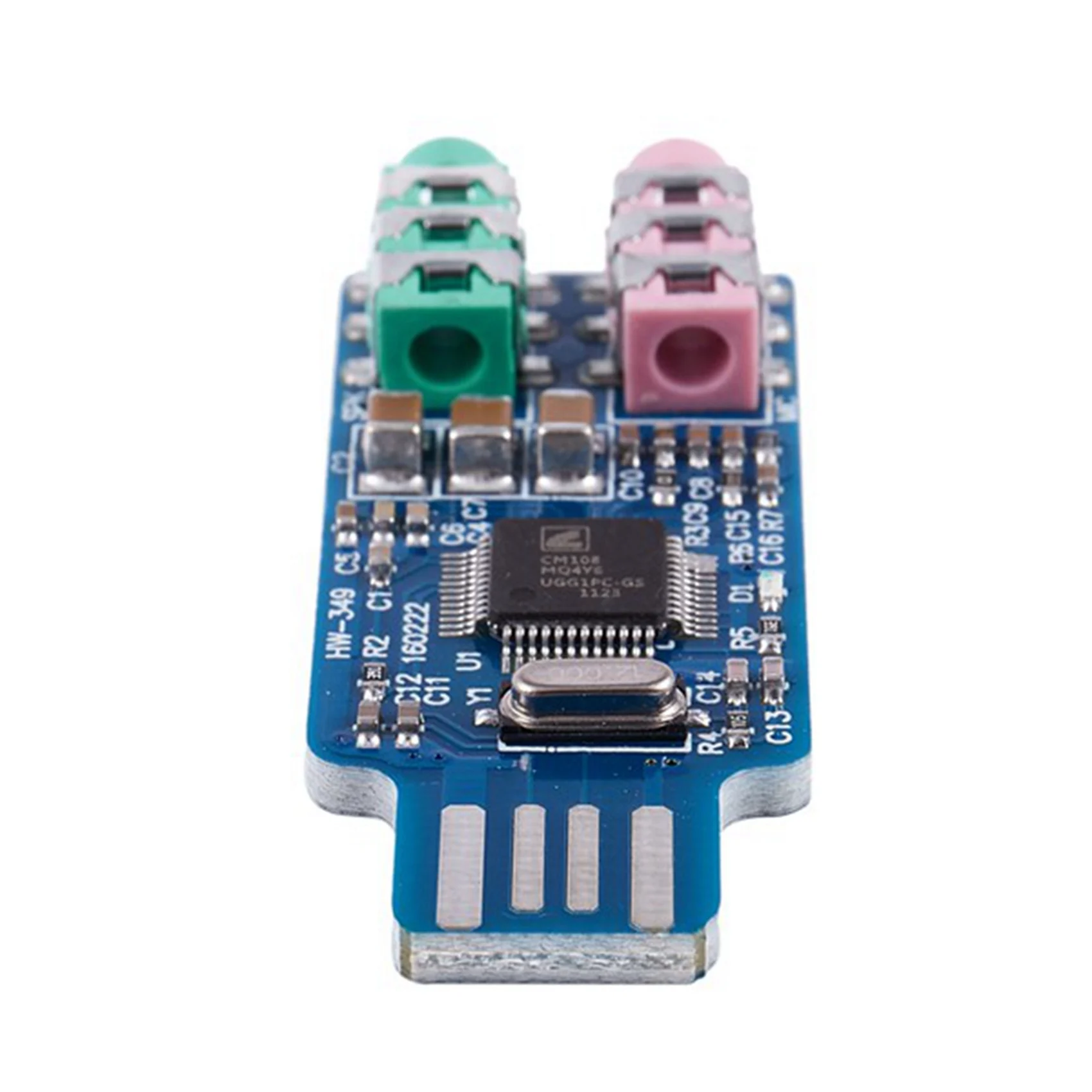 Ingenious-4Pcs 무료 드라이버 USB 사운드 카드 CM108 USB 사운드 카드 칩 블루