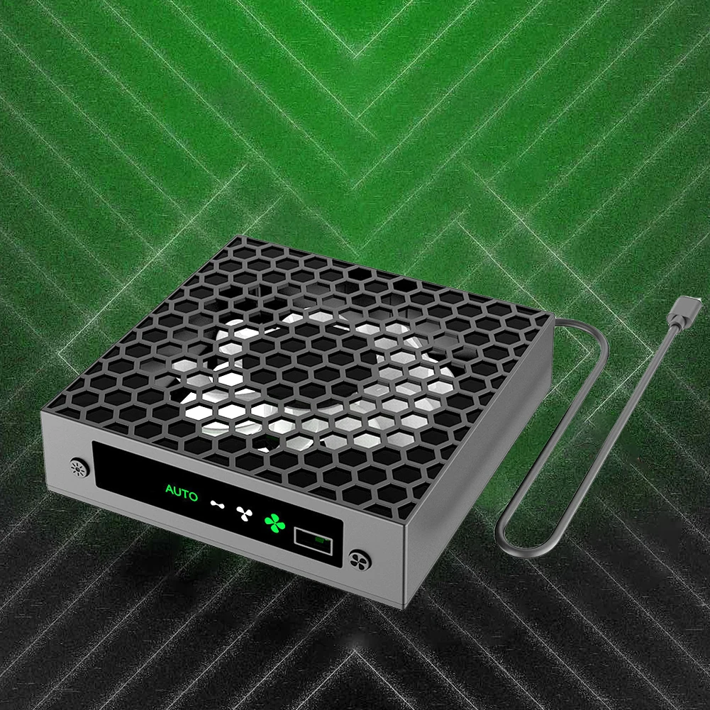 RGB Fan Cooling System 3 Levels Adjustable Speed Temperature-Controlled Cooling Fan System USB Port for Xbox Series X Console cooling fan,gaming cooling fan