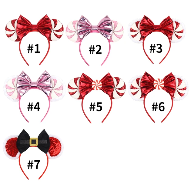 Bandeaux Oreilles De Souris Pailletés Lot 3 Pièces - Accessoire Fête, Cosplay, Anniversaire Fille Femme