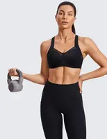 Sport Bra Women High Support Unlined Underwire Racerback ports Bras for Women High Support Underwear 4