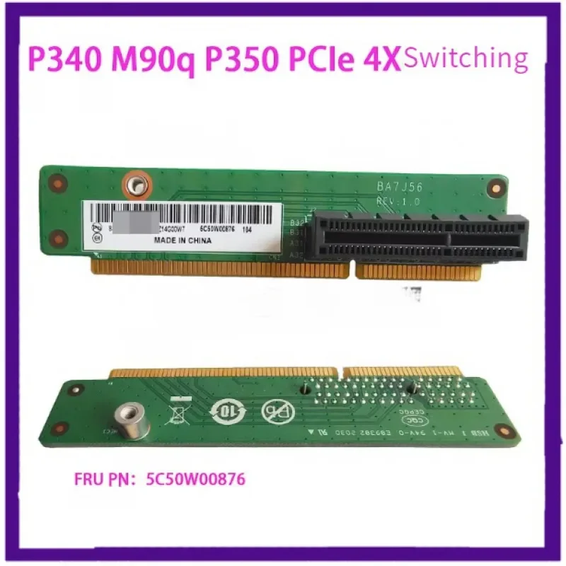 

Be Applicable to PCIeX4 Lifter Card for Lenovo Thinkcenter M90q Gen 2 Small Workstation 5C50W00876 P340 P35