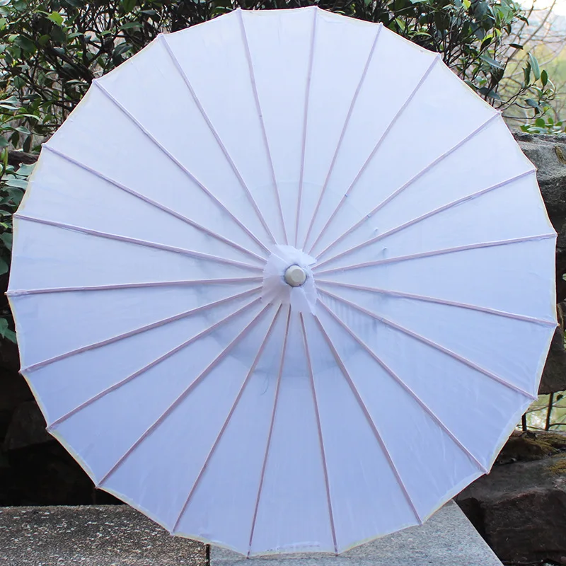 Folding Umbrella Sun Umbrella Lace Umbrella Chinese colored fabric umbrella white pink parasols China traditional dance color parasol Japanese silk props