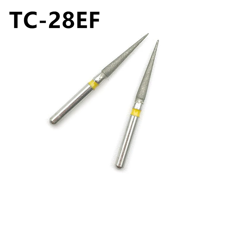 

Dental 10pcs Diamond Burs Drill Dia-burs Polishing Smoothing Whitening For High Speed Handpiece Medium FG 1.6M TC-28EF