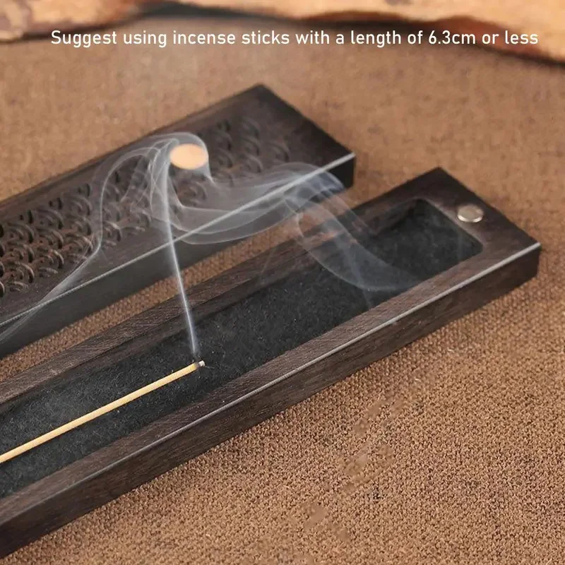 Bruciatore di incenso orizzontale ad astuccio chiuso - per incenso a bastoncino 57 Bruciatore di incenso orizzontale ad astuccio chiuso - per incenso a bastoncino - immagine 17