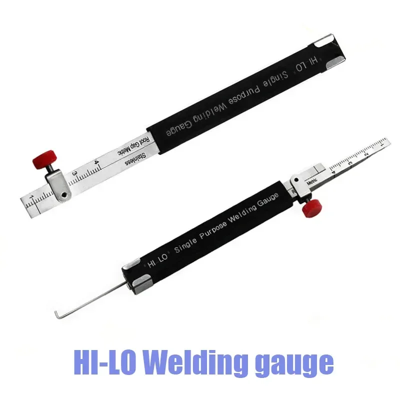 

Welding Gauge Welding Inspection Scale Small Height Gauge HI-LO Dedicated Internal Welding Ruler Stainless Steel Durable