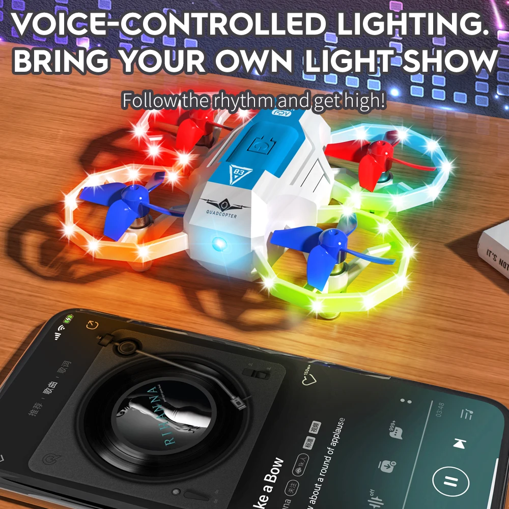 Mini 2.4G 4CH Remote Control Quadcopter Drone Toy