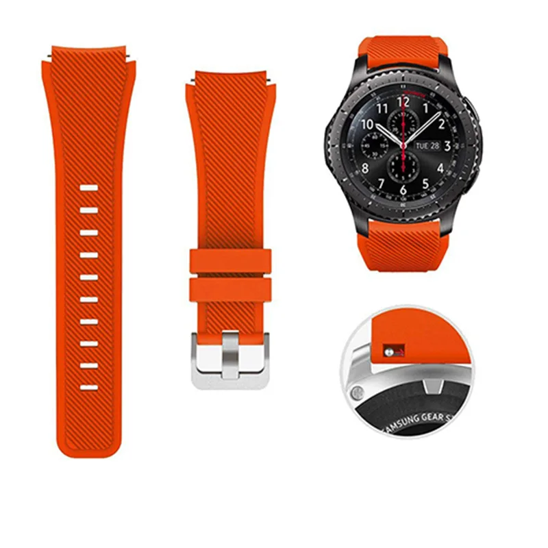 22mm Universal Silicone Watch Band - Premium Strap