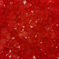 500 - Piece Round Tile Set for Mosaic Art and Creative Building (96 - Trans Red)