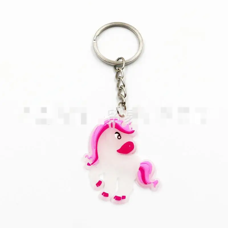 Wholesale Silicone Keychains Cute Cartoon Animal Dog Cat Lion