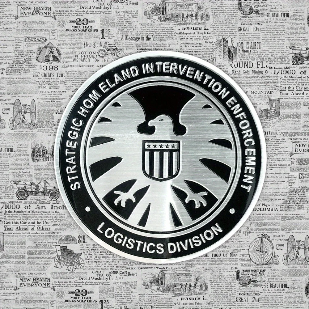 Customized S.H.I.E.L.D. Metal Shield Badge Sticker