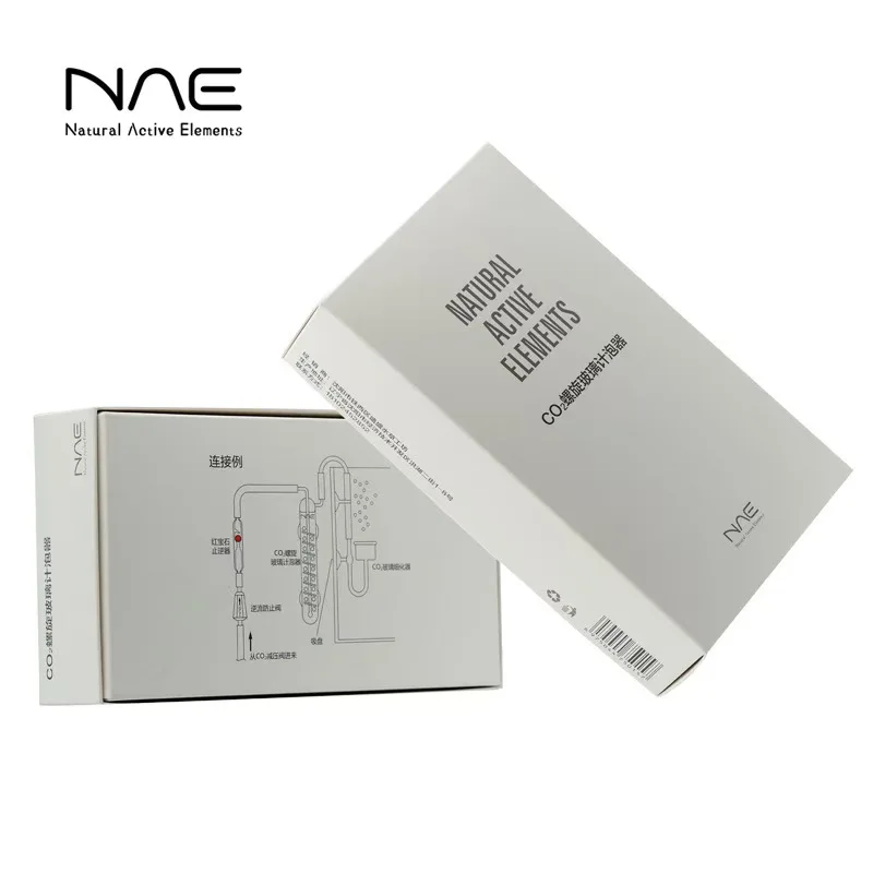 High end spiral bubble counter made of glass material handmade and precision crafted for aquarium landscaping for NAE-Co₂