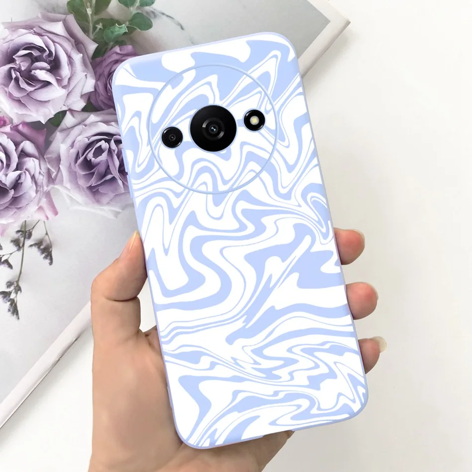 Fashion Moon Pattern Soft Silicone Protective Phone Case Back Cover