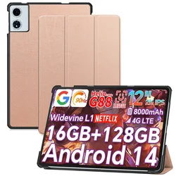 Slim Tri-Fold Stand Flip Book Cover Case with Hard Back Shell for ODEA A12 (Rose gold)