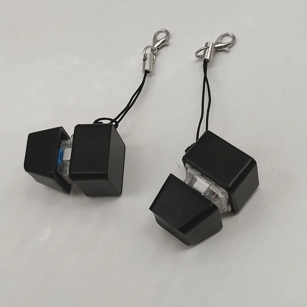 Mechanical Keyboard RGB Colorful Tester Fingertip Leisure and Tntertainment Keychain pendant Men's Accessories