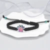 Pet Paw Cremation Urn Bracelet Small Crystal Paws Urns For Dog/Cat Ashes Memorial Jewelry Stainless Steel Adjustable Bangle 3