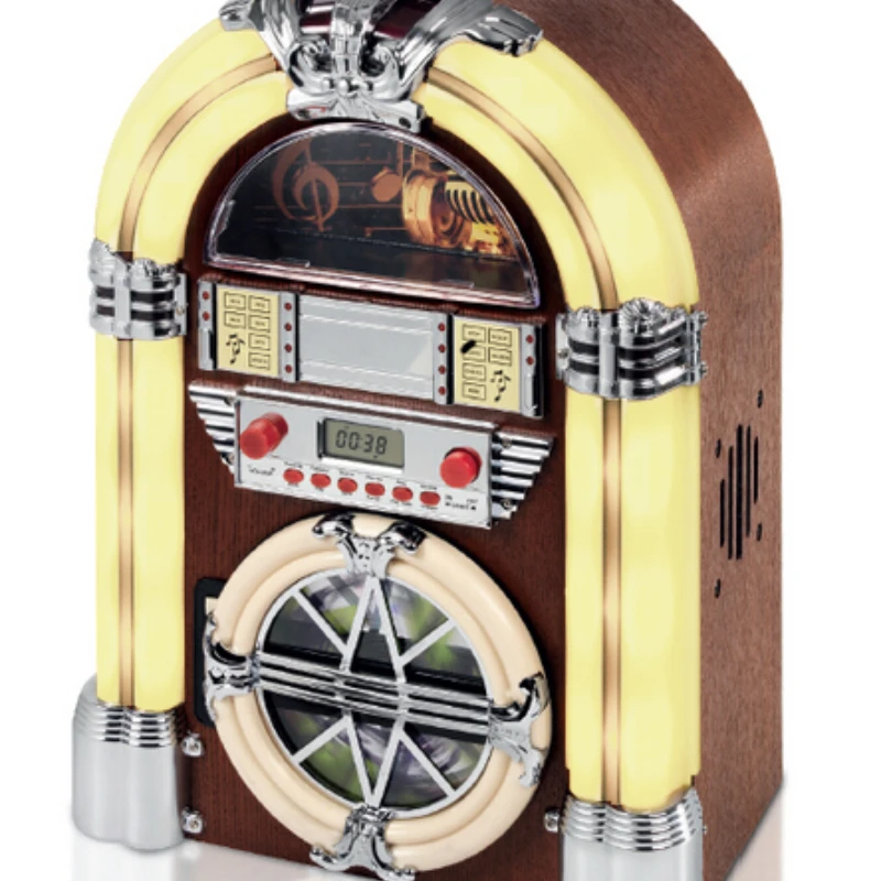 Draagbare Jukebox Retro Tafel Top Digitale Cd speler Usb Afspelen