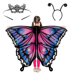Butterflies Wing Shawl Dreses Dreses Dancing Performance Cape Masquerade Cosplay Woman Cape Butterfly Costume