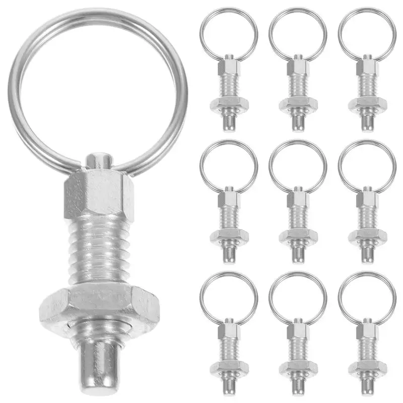 

10pcs Greenhouse Bolts Greenhouse Pulls Rings Spring Plungers Greenhouse Spring Pin Tools