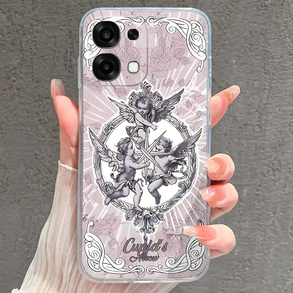 Pretty Butterfly Goldfish Drop-Resistant Lightweight Clear Bumper Case