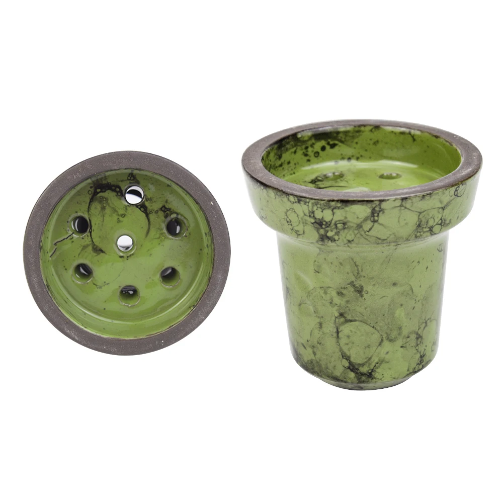 Hookah Bowl Classic Glazed Seven Hole Ceramics Shisha Bowl Nargile Sheesha Narguile Chicha Cachimbas Accessories
