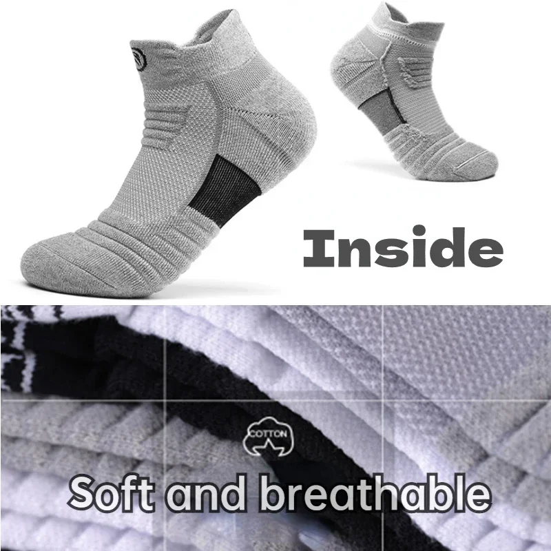 Men's Socks Compression Stockings Breathable Basketball Sports Cycling running Towel Socks High Elastic Tube sports socks cycling socks football socks compression socks fitness sports socks sport socks 3pairs/Lot