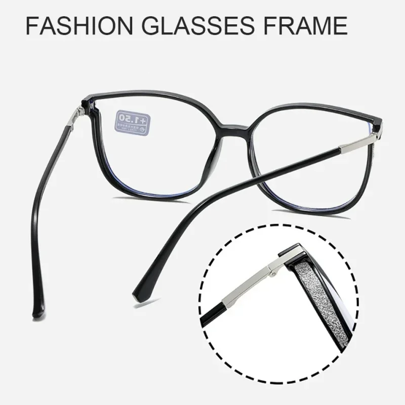 Men Ultra Light Large Frame Photochromic Near Sight Glasses Trendy Women Myopia Glasses Anti Blue Light Color Changing Eyewear 5