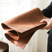 Luxury Solid Leather Table Mat Cowhide Grain Leather Tea Table Pad Office Desk Large Mouse Game Pad Home Table Decoration 2