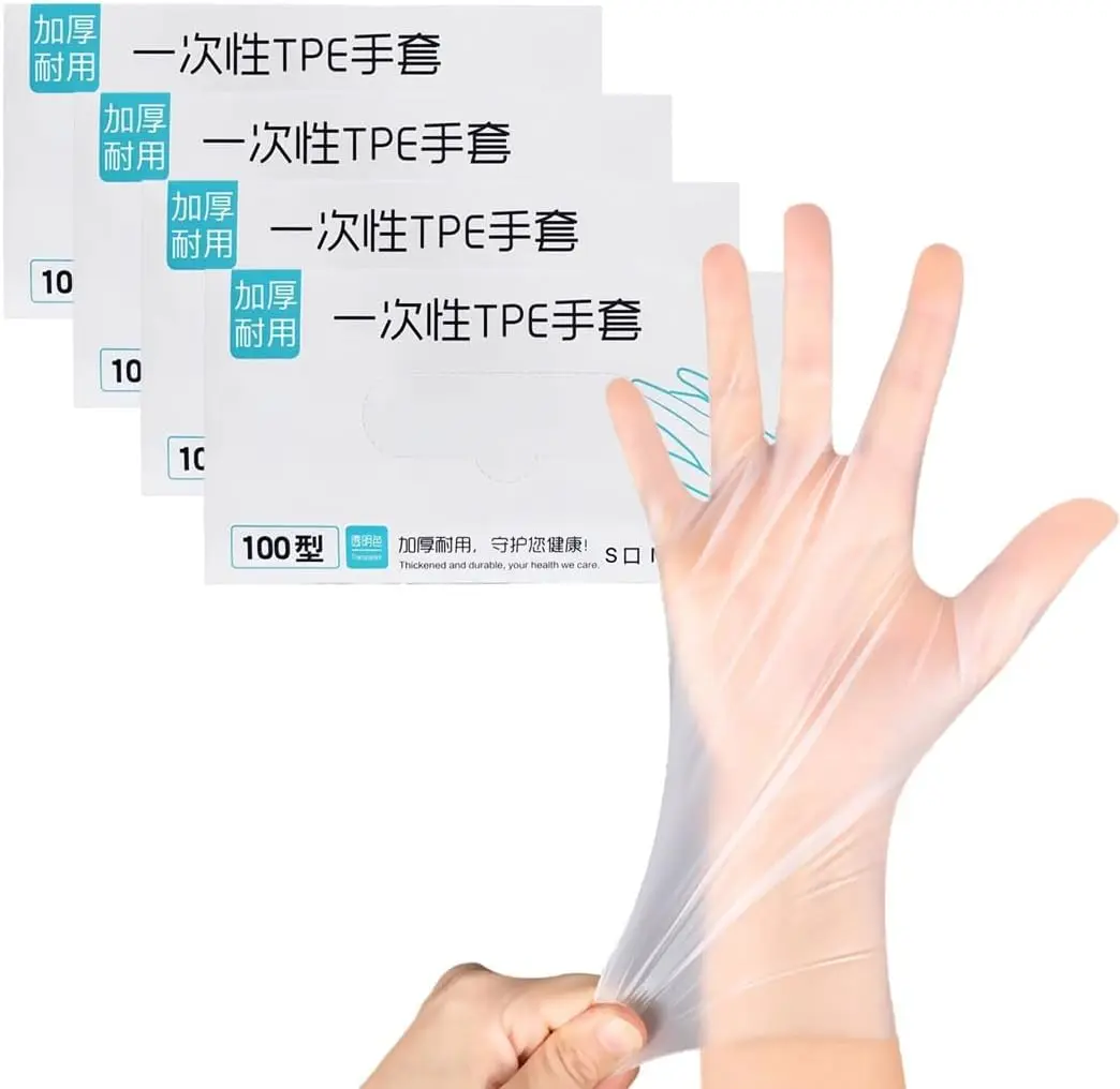 Lot de 500 gants vinyle blancs pour hygiène alimentaire et soins, en taille S, M ou L.