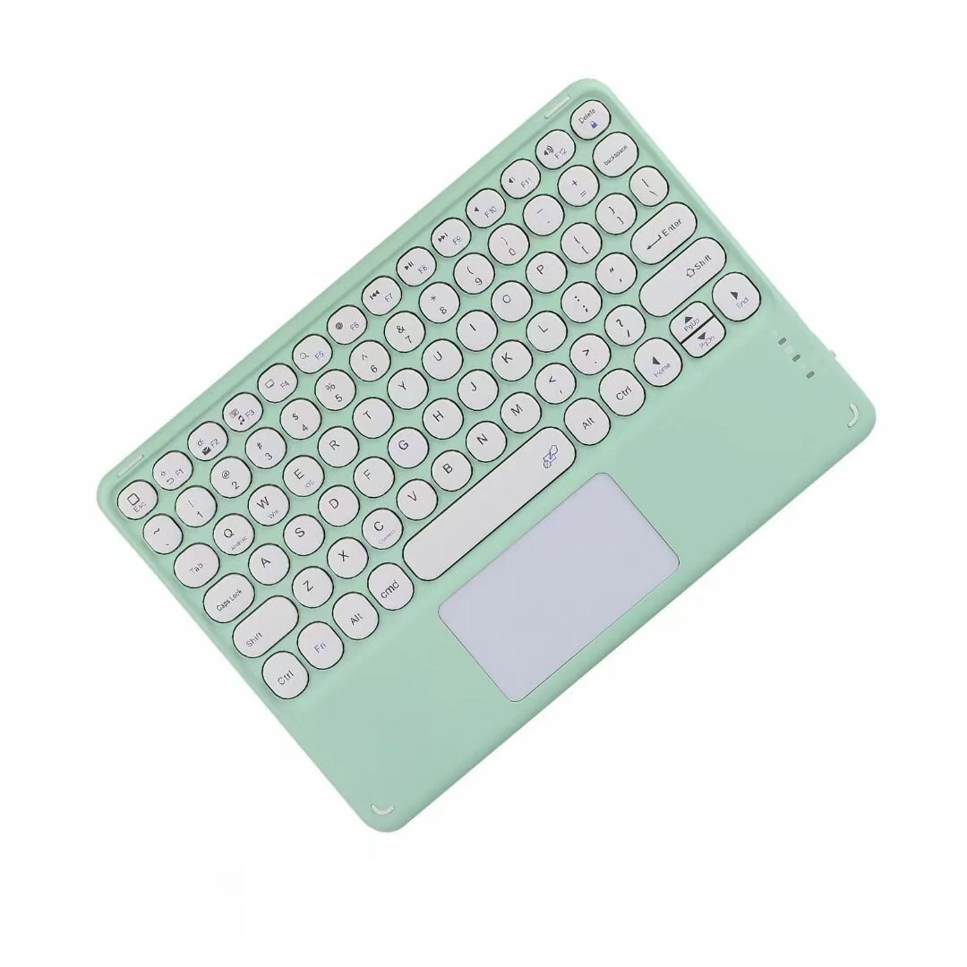 Teclado sem Fio Bluetooth com Touchpad Hebraico Espanhol Coreano Ipad Pro Air Xiaomi Huawei Android Windows Tablet