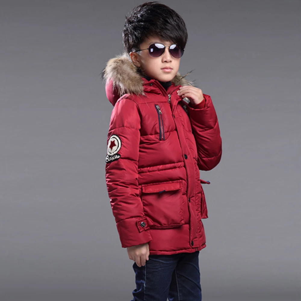 Boy upset cotton-padded clothes qiu dong long coat to keep warm cuhk children children's clothes 5-14 years old