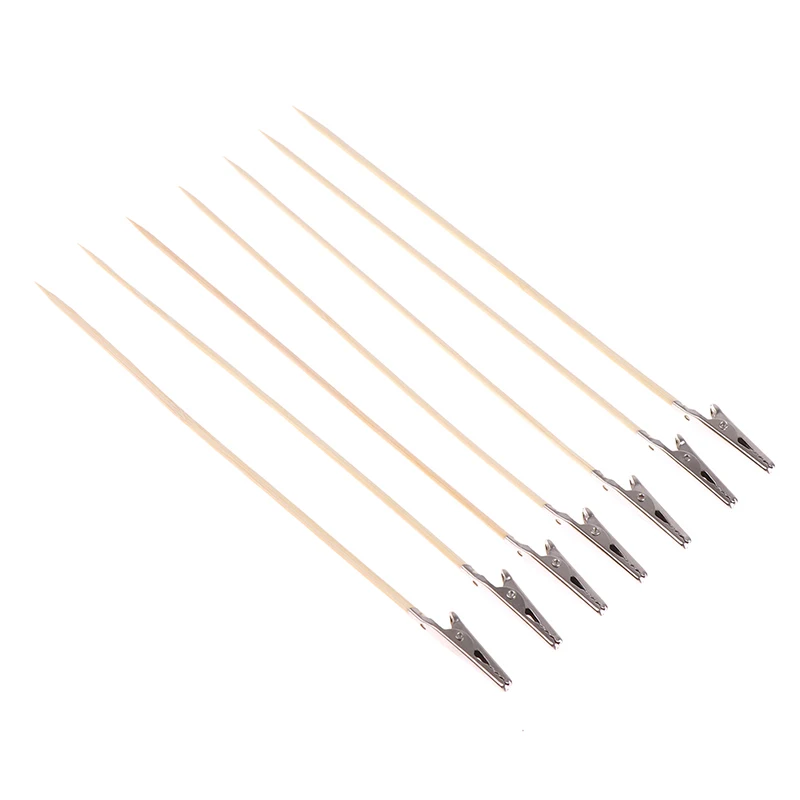 20Pcs 나무와 금속 그림 스탠드 에어 브러시 모델 부품에 대 한 악어 클립 스틱 모델링 도구