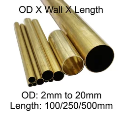 Brass Tube Capillary Pipe 2mm 3mm 4mm 5mm 6mm 7mm 8mm 9mm 10mm 11mm 12mm 13mm 14mm 15mm 16mm 17mm 18mm 19mm 20mm