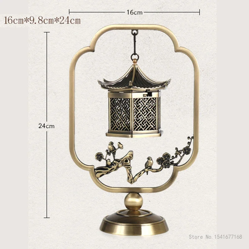 Chinese Style Singing Birds and Fragrant Flowers shaped Incense Burner, Home Indoor Study Decoration, Incense Hanging Stove, 1Pc