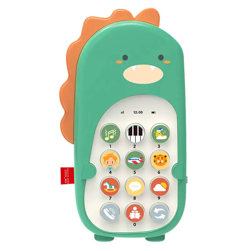

Baby Toy Telephone Dinosaur Musical Learning Machine For Kids Infant Early Educational Mobile Phone