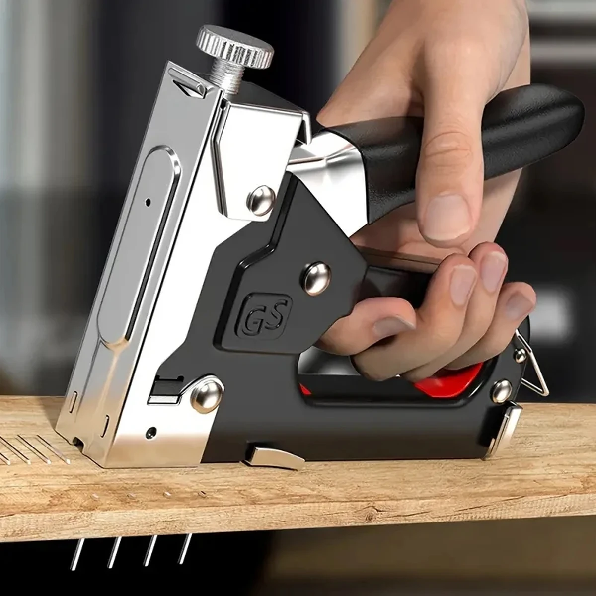 4 in 1 Nail Gun With 4000 Staples Tool Kit Staple Gun for Wood Fabric Stapler Home Repair DIY Tool Kit 6