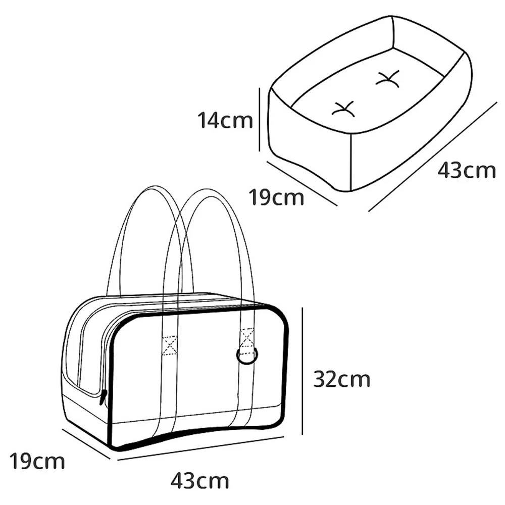 Bags High-Quality Pet Carrier for Cats & Small Dog - PeticaDeals
