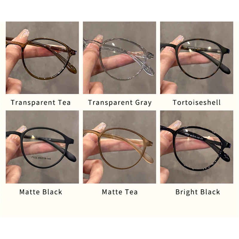 MOMOJA Brand Design Retro Round Optical Prescription Ultra Light Comfortable Glasses Frames For Men And Women 7122 eyeglasses frames eyewear frames