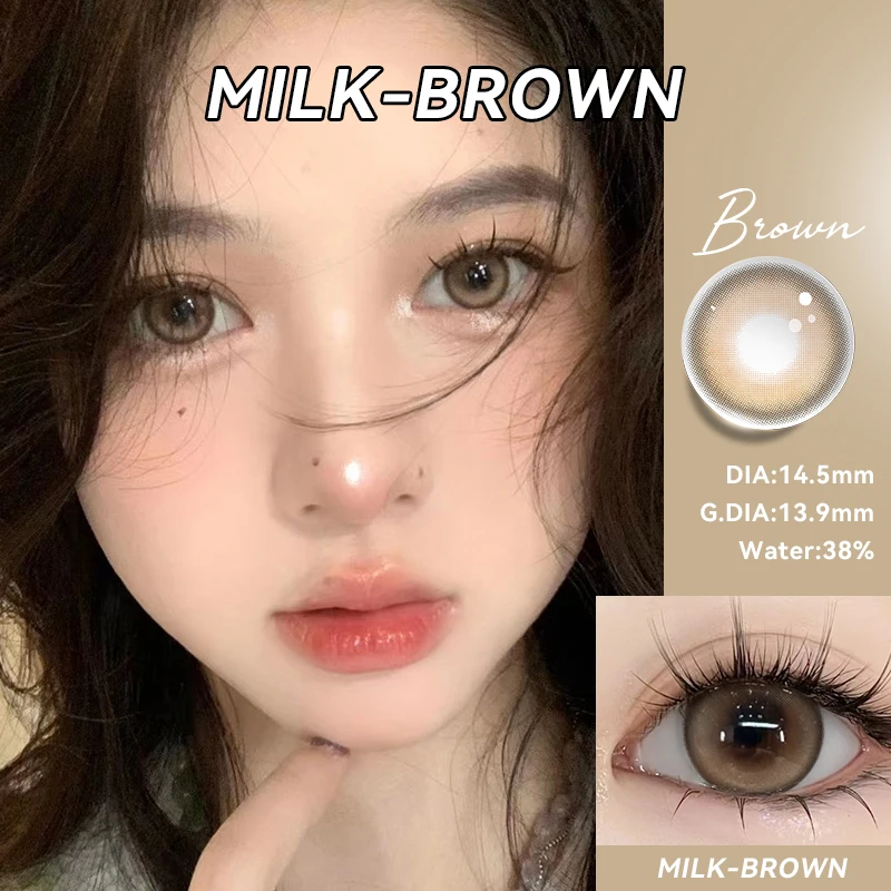 Enhanced Natural Soft Grey Colored Contact Lenses - 14.5mm, 2-Pack, 6-Month Wear
