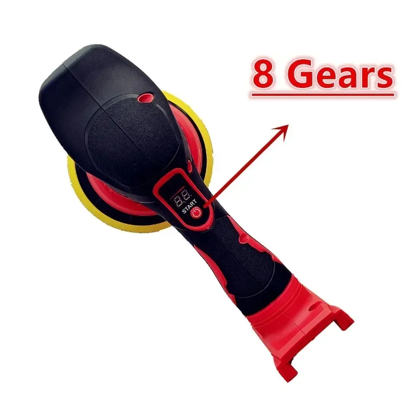 Fit for Milwaukee 18V Battery Cordless Car Polisher 8 Gears Electric Auto Polishing Machine Waxing Sanding Sealing Power Tools 2