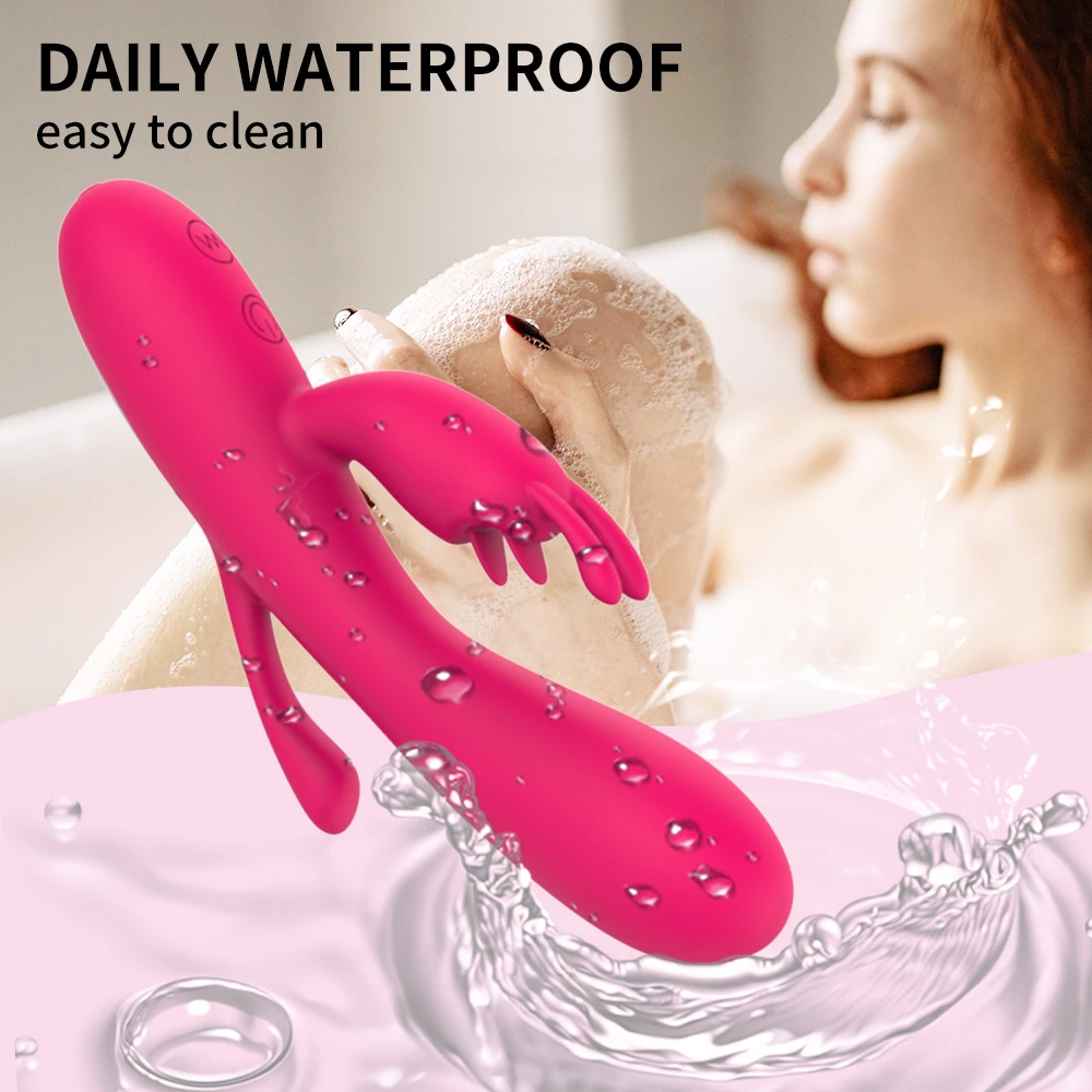 Rabbit Dual Motor Vibrator Anal Dildo Vibrator 12 Geschwindigkeiten Vibration Sexspielzeug für Frauen G-Punkt Massagegerät Clit_voghion.com